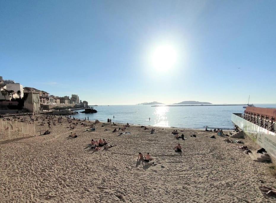 Loft Spacieux-2 Min De La Plage Marseille Bagian luar foto
